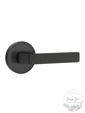 Emtek Concealed Fastener Passage Set with Disk Rosette and Dumont Levers